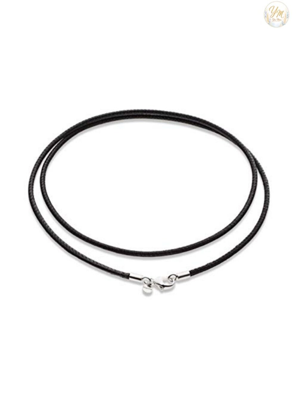 Sterling Silver Italian Leather Cord Necklace Unisex 2mm Lobster Clasp